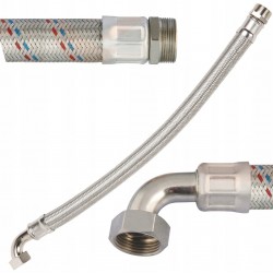 IBO WĄŻ ANTYWIBRACYJNY 100 CM 1" WĘŻYK Z KOLANEM DO HYDROFORU + USZCZELKA