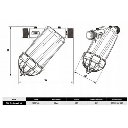 IBO FILTR DYSKOWY 1 1/4'' ANTYPIASKOWY DO WODY POMPY HYDROFORU 5/4" CALA