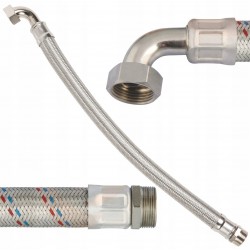 IBO WĄŻ ANTYWIBRACYJNY 100 CM 1" WĘŻYK Z KOLANEM DO HYDROFORU + USZCZELKA