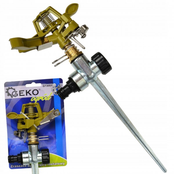 GEKO ZRASZACZ OGRODOWY PULSACYJNY 360° METALOWY STALOWY DO 24m G73051 GEKO ZRASZACZ OGRODOWY PULSACYJNY 360° METALOWY STALOWY DO 24m G73051
