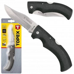 TOPEX NÓŻ UNIWERSALNY OSTRZE 90 MM SKŁADANY SURVIVAL BLISTER 98Z101
