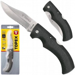 TOPEX NÓŻ UNIWERSALNY OSTRZE 90 MM SKŁADANY SURVIVAL BLISTER 98Z101