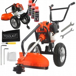 MOCNA STABILNA KOSA SPALINOWA NA KOŁACH KOSIARKA PODKASZARKA DEMON +GRATIS