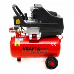 KOMPRESOR OLEJOWY SPRĘŻARKA 24L 230V 8BAR 205L/MIN + ZESTAW NARZĘDZI 6w1