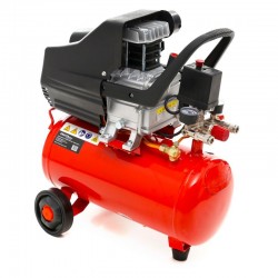 KOMPRESOR OLEJOWY SPRĘŻARKA 24L 230V 8BAR 205L/MIN + ZESTAW NARZĘDZI 6w1
