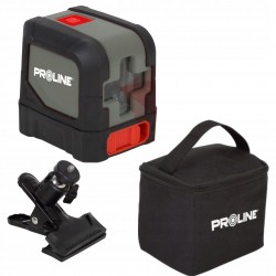 PROLINE LASER KRZYŻOWY POZIOMICA LASEROWA 15m +ETUI +UCHWYT MAGNETYCZNY