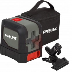 PROLINE LASER KRZYŻOWY POZIOMICA LASEROWA 15m +ETUI +UCHWYT MAGNETYCZNY