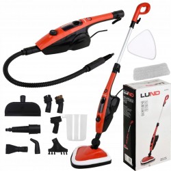 MOP PAROWY 2w1 MYJKA PAROWA 1500W DO PODŁÓG OKIEN Z REGULACJĄ +OSPRZĘT 14el