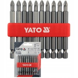 YATO KOŃCÓWKI WKRĘTAKOWE KOMPLET ZESTAW PH2X75 MM, KPL. 10SZT. YT-0480