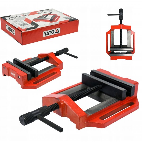 YATO IMADŁO MASZYNOWE STAŁE ŻELIWNE WIERTARKI 120MM STALOWE SZCZĘKI YT65073