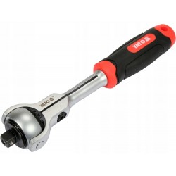 YATO GRZECHOTKA Z OBROTOWĄ GŁOWICĄ 3/8'' 72T 195MM STALCRV PRZEGUB YT-07201