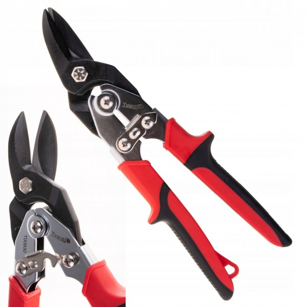 GEKO NOŻYCE DO CIĘCIA BLACHY STALI LEWE 250MM ZE STALI CRV TVARDY T00930