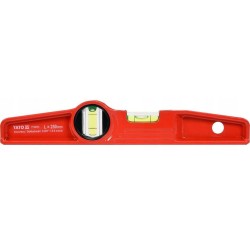 POZIOMNICA TRAPEZOWA 250 MM KORPUS - ODLEW ALUMINIOWY DWIE LIBELLE MAGNESY