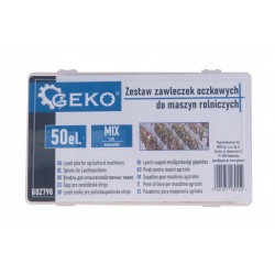 GEKO ZESTAW ZAWLECZEK OCZKOWYCH DO MASZYN ROLNICZYCH 50EL. ORGANIZER G02798
