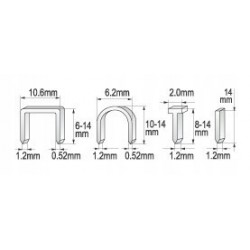 YATO ZSZYWACZ RĘCZNY TAPICERSKI TAKER 4W1 6-14MM REGULACJA YT-7001