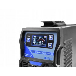 SPAWARKA INWERTOROWA MMA IGBT 20-250A LCD 7,1 kVA 230V ELEKTRODY 1,6-4,0 mm