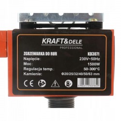 ZGRZEWARKA ZGRZEWARKI SPAWARKA DO RUR PCV PP 1500W MATRYCE 20-63MM KRAFT