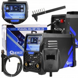 SPAWARKA INWERTOROWA MMA IGBT 20-250A LCD 7,1 kVA 230V ELEKTRODY 1,6-4,0 mm