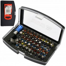 YATO ZESTAW KOŃCÓWEK ŚRUBOKRĘTOWYCH 59 SZT. Z ADAPTEREM +ORGANIZER YT-04624