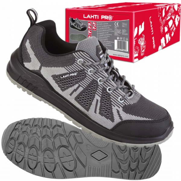 LAHTI PRO PÓŁBUTY Z DZIANINY 3D SZARO-CZARNE S1 SRC PODNOSEK L30421 r. 44 LAHTI PRO PÓŁBUTY Z DZIANINY 3D SZARO-CZARNE S1 SRC PODNOSEK L30421 r. 44