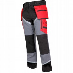 LAHTI PRO SPODNIE ROBOCZE 100% BAWEŁNA ODBLASKI CE KAT I L40505 r. 3XL