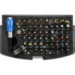 YATO ZESTAW KOŃCÓWEK ŚRUBOKRĘTOWYCH 59 SZT. Z ADAPTEREM +ORGANIZER YT-04624