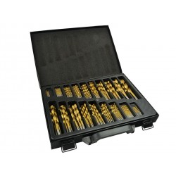 GEKO ZESTAW KOMPLET 170 SZTUK WIERTEŁ HSS TIN DO METALU WALIZKA G38219