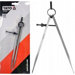 YATO CYRKIEL ŚLUSARSKI STOLARSKI 200 MM ze SPRĘŻYNĄ I ŚRUBĄ YT-72107