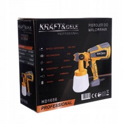 KRAFT ELEKTRYCZNY PISTOLET NATRYSKOWY MALARSKI LAKIERNICZY 500W 1000ML 1656