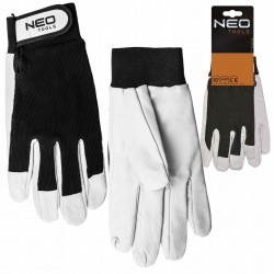 NEO TOOLS RĘKAWICE ROBOCZE, SKÓRA ŚWIŃSKA LICOWA Z RZEPEM 10" 97-603