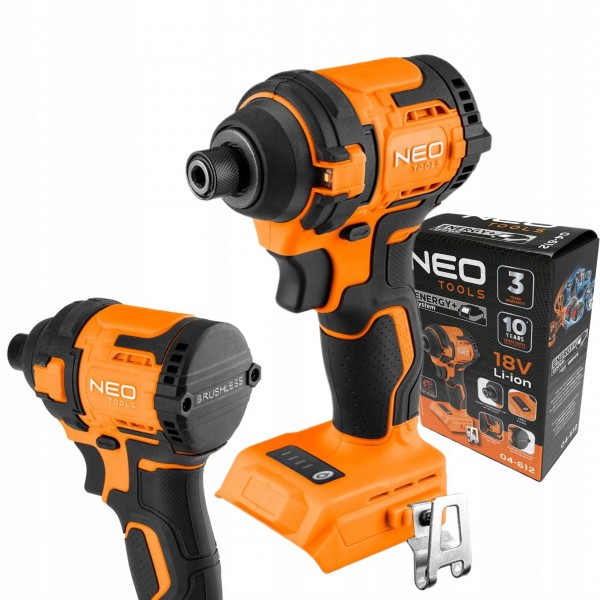 NEO ZAKRĘTARKA UDAROWA BEZSZCZOTKOWA KLUCZ 18V 300NM HEX 1/2" COMPACT E+
