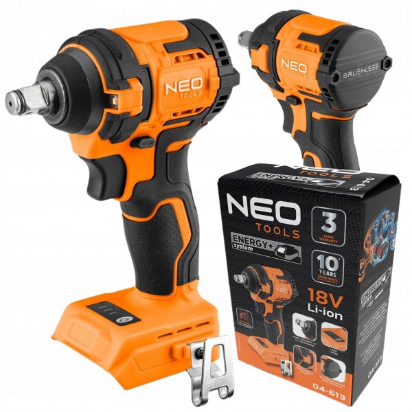 NEO KLUCZ UDAROWY BEZSZCZOTKOWY 18V 350Nm 1/2" ENERGY+ COMPACT 04-613