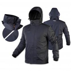NEO KURTKA ROBOCZA OCIEPLANA BLUZA DOBBY OUTDOOR SZARA ROZM. XXL 81-575