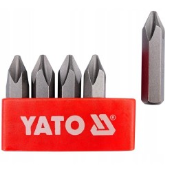 YATO KOMPLET ZESTAW BITÓW DO WKRĘTAKÓW UDAROWYCH HEX PH2 X 5 SZTUK YT-2810