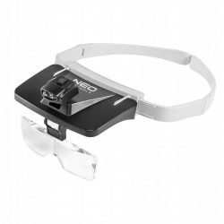 NEO TOOLS LUPA NAGŁÓWNA OKULARY LED + ZESTAW SOCZEWEK WALIZKA 06-130