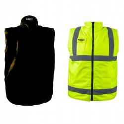 NEO BEZRĘKAWNIK ROBOCZY DWUSTRONNY 2w1 ODBLASKOWY ŻÓŁTY/CZARNY R. 3XL/60