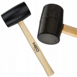 NEO MŁOTEK GUMOWY 72 MM/900 G TRZONEK DREWNIANY 25-064