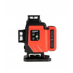 PRO LASER KRZYŻOWY AKUMULATOROWY WIELOLINIOWY ZIELONY 4x360° 30m AQ4DG