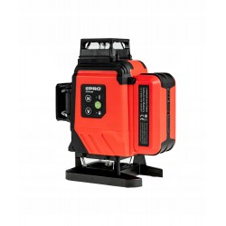 PRO LASER KRZYŻOWY AKUMULATOROWY WIELOLINIOWY ZIELONY 4x360° 30m AQ4DG