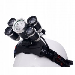 KRAFT&DELE LATARKA CZOŁOWA CZOŁÓWKA LAMPKA T6 LED AKUMULATOROWA 5 DIOD 1247