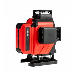 PRO LASER KRZYŻOWY AKUMULATOROWY WIELOLINIOWY ZIELONY 4x360° 30m AQ4DG + ST