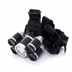 KRAFT&DELE LATARKA CZOŁOWA CZOŁÓWKA LAMPKA T6 LED AKUMULATOROWA 5 DIOD 1247