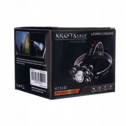 KRAFT&DELE LATARKA CZOŁOWA CZOŁÓWKA LAMPKA T6 LED AKUMULATOROWA 5 DIOD 1247