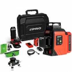 PRO LASER KRZYŻOWY WIELOLINIOWY 3D 3x360° ZIELONA WIĄZKA AQ3DG PLUS
