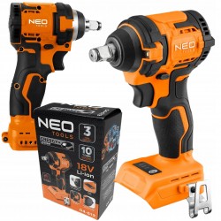 NEO KLUCZ UDAROWY BEZSZCZOTKOWY 18V 350Nm 1/2" ENERGY+ COMPACT 04-613