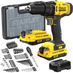 STANLEY WIERTARKA WKRĘTARKA AKUMULATOROWA 18V V20 2x2AH FATMAX +AKCES 100EL