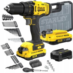 STANLEY WIERTARKA WKRĘTARKA AKUMULATOROWA 18V V20 2x2AH FATMAX +AKCES 100EL