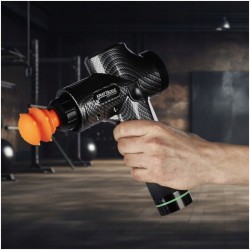 PISTOLET DO MASAŻU MASAŻER DO PLECÓW CIAŁA 250W 7 GŁOWIC 20 PRĘDKOŚCI Etui