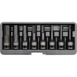 YATO ZESTAW UDAROWE KLUCZE IMBUSOWE TRZPIENIOWE imbusy 1/2" HEX 5-19mm 8cz