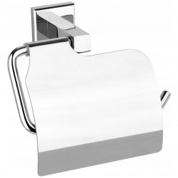 FALA UCHWYT NA PAPIER TOALETOWY ŚCIENNY Z POKRYWĄ KLAPĄ QUAD CHROME 69315